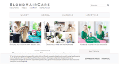 Desktop Screenshot of blondhaircare.com